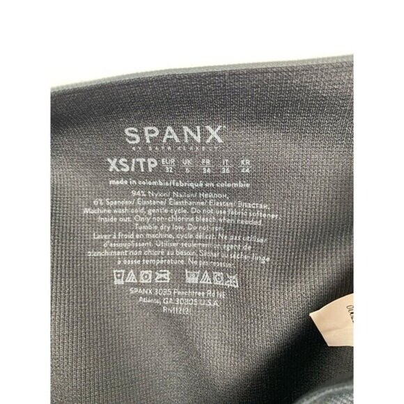 SPANX activewear black size XS women's camouflage print athletic gym workout - Picture 3 of 11